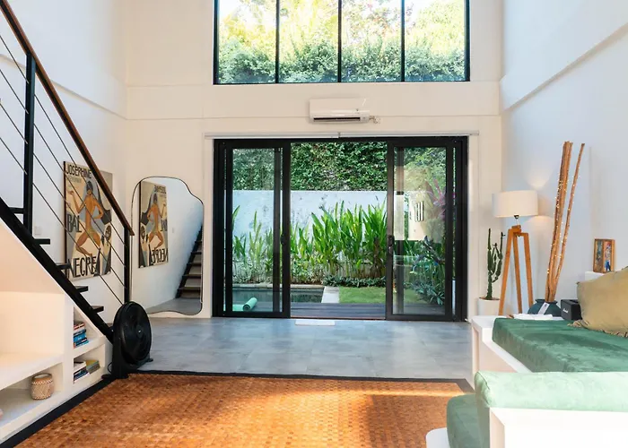 Modern Mezzanine Loft In Umalas With Private Pool Canggu